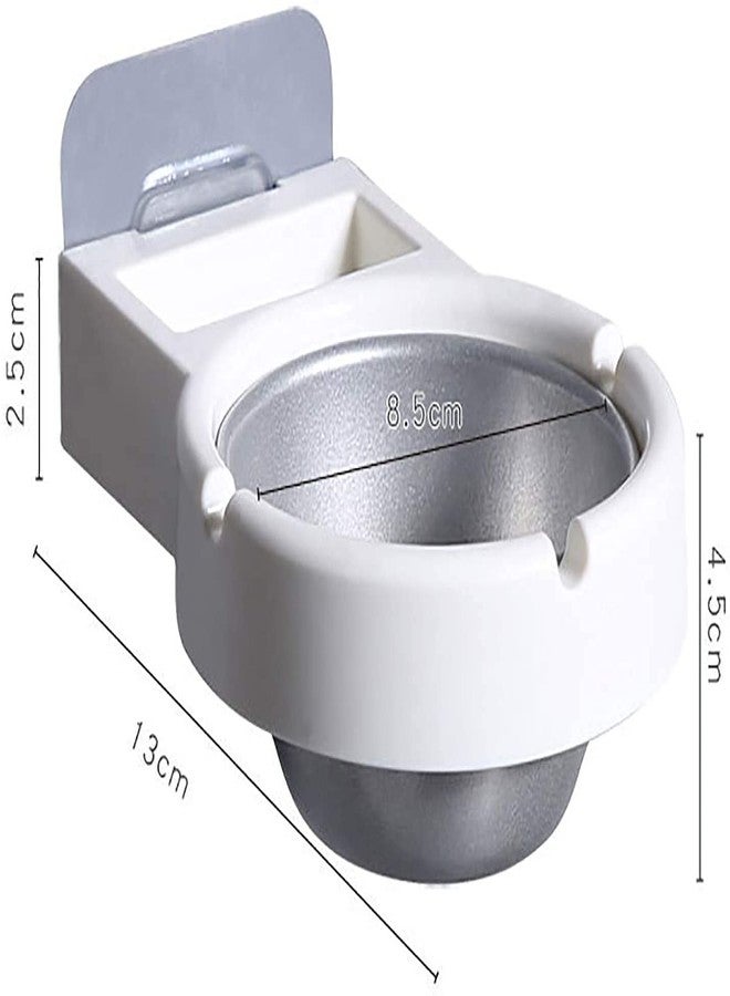 KITOOL 1 PCs Stainless Steel Ashtray Cigarettes storage rack Wall-mounted Is Used For Balconies,Walls,Tables Bathroom, Toilet, office Cigarettes Lighter Storage rack Tool Box (pack - 1 (white) - Image 5